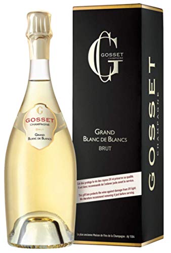 Gosset Grand Blanc de Blancs Brut Champagner mit Geschenkverpackung (1 x 0.75 l) von Gosset