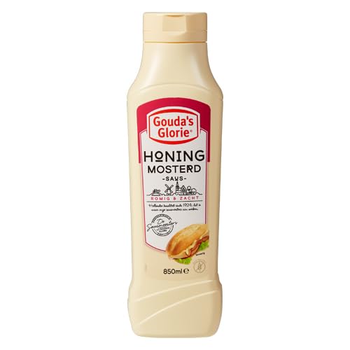 Gouda´s Glorie Honig-Senf-Sauce - 1x 850ml - cremig und süß würzige Soße nach Holländischer Art, perfekt zu Fleisch- und Fischgerichten oder als Basis zu Honig-Senf-Dressing, warm und kalt genießbar Gouda´s Glorie Honig-Senf-Sauce - 1x 850ml - cremig und süß würzige Soße nach Holländischer Art, perfekt zu Fleisch- und Fischgerichten oder als Basis zu Honig-Senf-Dressing, warm und kalt genießbar von Gouda´s Glorie