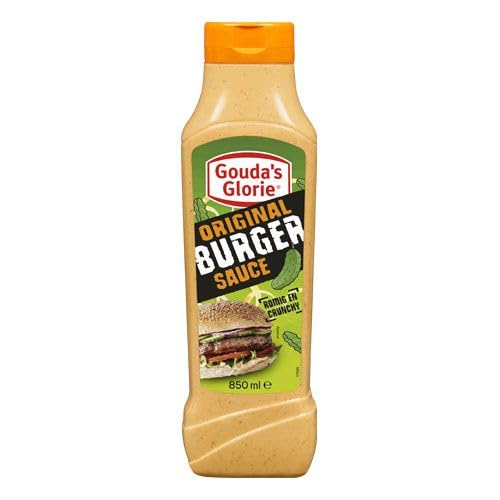 Gouda´s Glorie Original Burger Sauce - 16x 850ml - cremige, knusprig und soße Sauce, Amerikanischer Stil perfekt für Burger, Hähnchen, Pommes, Rindfleisch, Wraps und Gemüse warm und kalt genießbar von Gouda´s Glorie