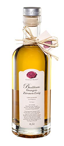 BASILIKUM-ORANGEN-ZITRONENESSIG Gourmet Essig Gourmet Berner 0,5 Liter von Gourmet Berner