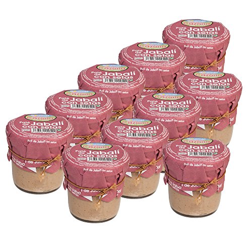 10er SET Wildschwein - Pastete mit Pilzen / Paté de Jabalí con setas von Gourmet Cazorla