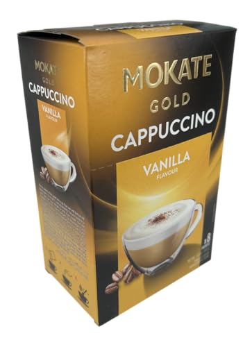 Cappuccino Gold Vanille 100g (8x12,5g) – Cremiges Getränkepulver mit Vanillegeschmack von Gourmet Heimes