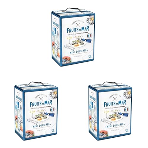 Gourmet Père & Fils - Fruits De Mer - Sauvignon Blanc, Sémillon - Weißwein aus Frankreich - Bag in Box BIB (1 x 5 l) (Packung mit 3) von Gourmet Père & Fils