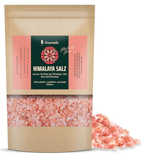 Gourmetia Himalaya Salz grob 900g, Rosa Kristallsalz aus Punjab Pakistan, Steinsalz Gourmetia Himalaya Salz grob 900g, Rosa Kristallsalz aus Punjab Pakistan, Steinsalz von Gourmetia