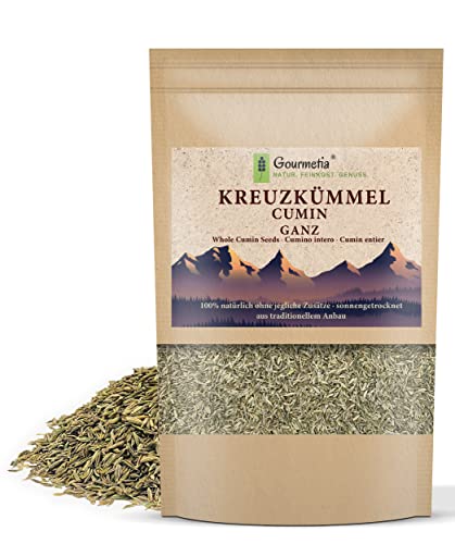 Gourmetia Kreuzkümmel Cumin ganz 200g, Kreuzkümmelsamen aus traditionellem Anbau - 100% naturbelassen - Kümmel Tee von Gourmetia