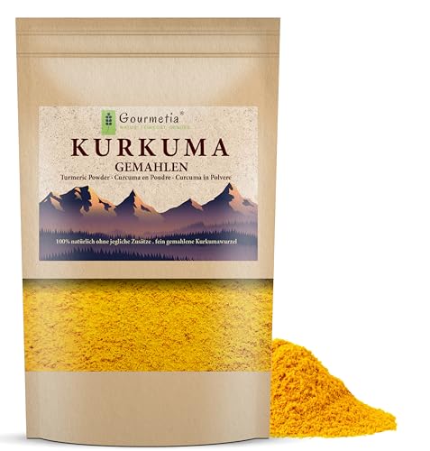 Gourmetia Kurkuma Pulver 200g, Kurkuma fein gemahlen – 100% naturbelassen Gourmetia Kurkuma Pulver 200g, Kurkuma fein gemahlen – 100% naturbelassen von Gourmetia