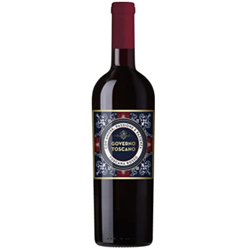 Governo Toscano Rosso Toscana Rotwein italienischer Wein trocken IGT Italien I Versanel Paket (1 x 0,75l) von Governo Toscano