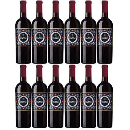 Governo Toscano Rosso Toscana Rotwein italienischer Wein trocken IGT Italien I Versanel Paket (12 x 0,75l) von Governo Toscano