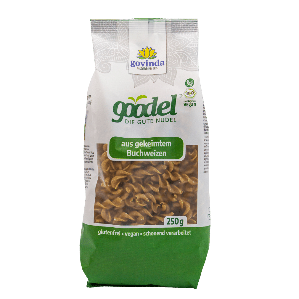 Bio Fusilli aus gekeimtem Buchweizen Bio Fusilli aus gekeimtem Buchweizen von Govinda