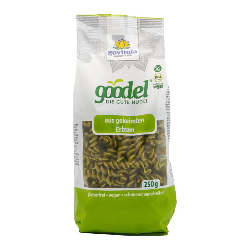 Bio "Goodel" Fusilli aus gekeimten Erbsen von Govinda