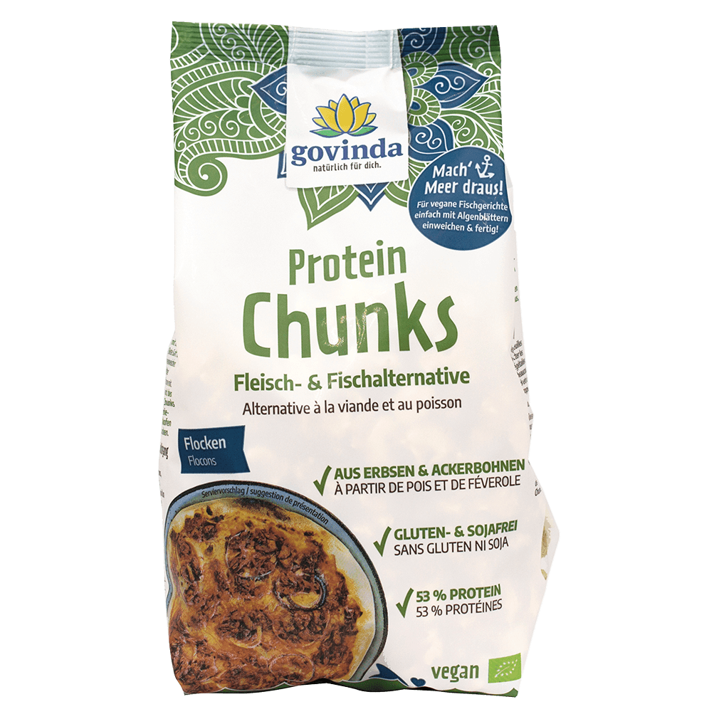 Bio Protein Chunks Flocken Bio Protein Chunks Flocken von Govinda