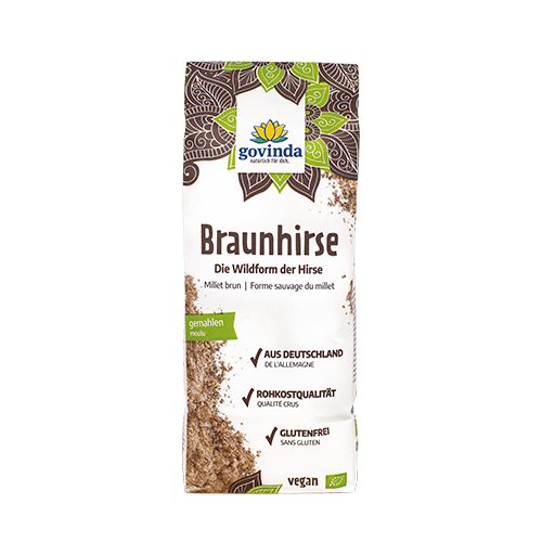 Braunhirse gemahlen, BIO, 1 kg von Govinda