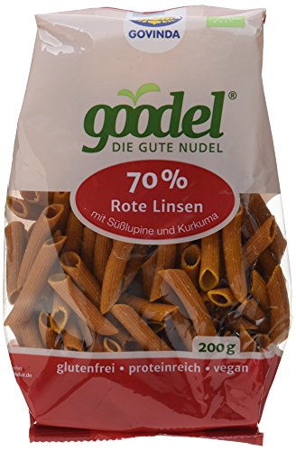 GOVINDA Goodel - Die gute Nudel "Rote Linse - Lupine" BIO, 3er Pack (3 x 200 g) von Govinda