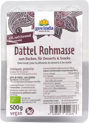 Govinda Bio Dattelpaste (2 x 500 gr) von Govinda