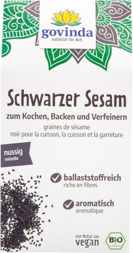 Govinda Bio Schwarzer Sesam (6 x 200 gr) von Govinda