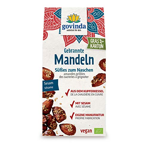 Govinda - Gebrannte Mandeln mit Sesam - 100 g - 6er Pack von Govinda