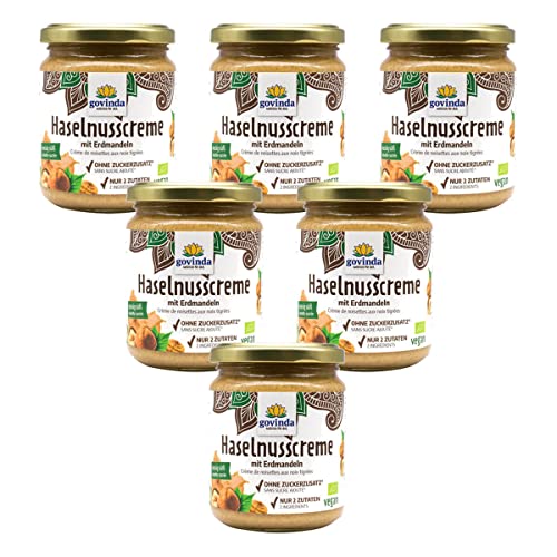 govinda - Haselnusscreme mit Erdmandeln - 0,25 kg - 6er Pack von Govinda