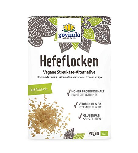 Govinda Hefeflocken auf Reisbasis vegane Streukäsealternative, 100 g von Govinda