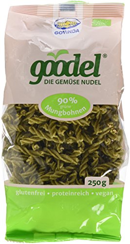 Govinda goodel Fusilli grüne Mungbohnen, 3er Pack (3 x 250 g) von Govinda