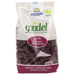 Penne Goodel aus Buchweizen, Leinsaat & Roter Bete Penne Goodel aus Buchweizen, Leinsaat & Roter Bete von Govinda