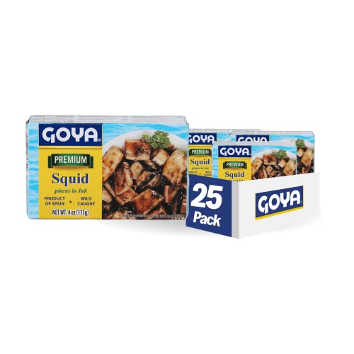 Goya Foods Calamares Entr?e Mini-Quadrate, Tinta, 118 ml (25 Stück) von Goya