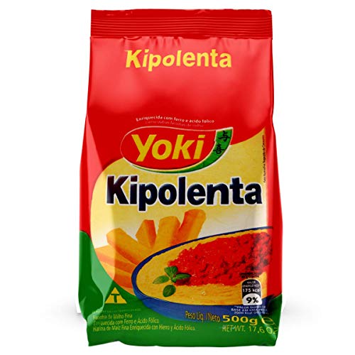 YOKI Kipolenta Vorgekochtes Maismehl - Farinha de Milho em Flocos Pré-Cozida, 500g von Yoki