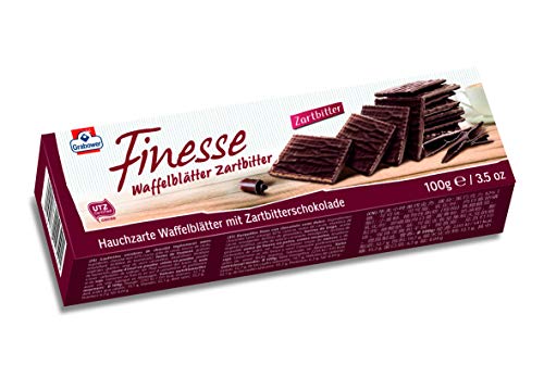 Finesse Waffelblätter Zartbitter 100g von Grabower