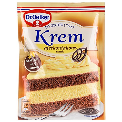 Dr. Oetker Tortencreme mit Eierlückiergeschmack, in 3 min. fertig, Nettogewicht 120 g von Dr. Oetker