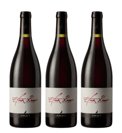 3x 0,75l - 2020er - Graci - Rosso - Etna D.O.P. - Sizilien - Italien - Rotwein trocken von Graci