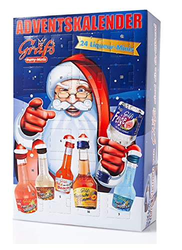 Gräfs Adventskalender mit vielen leckeren Mini-Likören Motiv 2019 (24 x 0,02l) von Gräfs