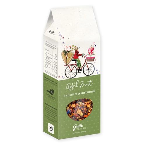 Tee in hübscher Geschenkverpackung, Kräutertee, Früchtetee, Grünteemischung, Mitbringsel, Geschenkidee (Apfel Zimt Früchteteemischung) von Grätz Verlag