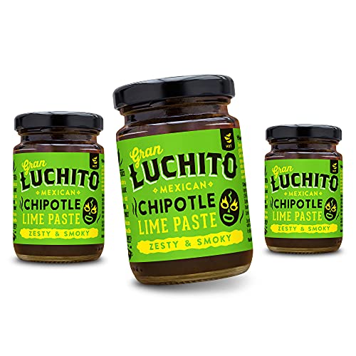 Gran Luchito Mexikanische Chipotle-Limette (3 Stück) | Hergestellt mit frischen mexikanischen Limetten und rauchigen Chipotle-Chilis – perfekt zum Kochen mexikanischer Speisen von Gran Luchito