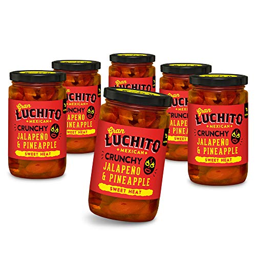 Gran Luchito Mexikanische rote Jalapeño und Ananas 215g (6er-Pack) von Gran Luchito