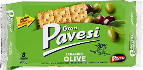 Gran Pavesi Cracker Olive ed Erbette / Oliven und Kräuter 250 gr. von Gran Pavesi