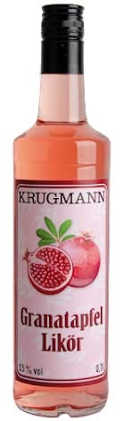 1 Flasche Krugmann Granatapfel Likör a 0,7 L 15% vol. von Granatapfel