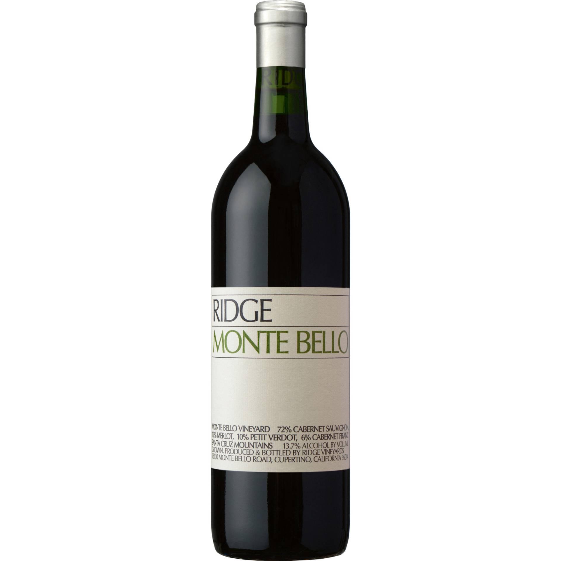 Ridge Wines Monte Bello, Santa Cruz County, Kalifornien, 2020, Rotwein Ridge Wines Monte Bello, Santa Cruz County, Kalifornien, 2020, Rotwein von Grand Cru Select Distributionsgesellschaft mbH, -53227 Bonn