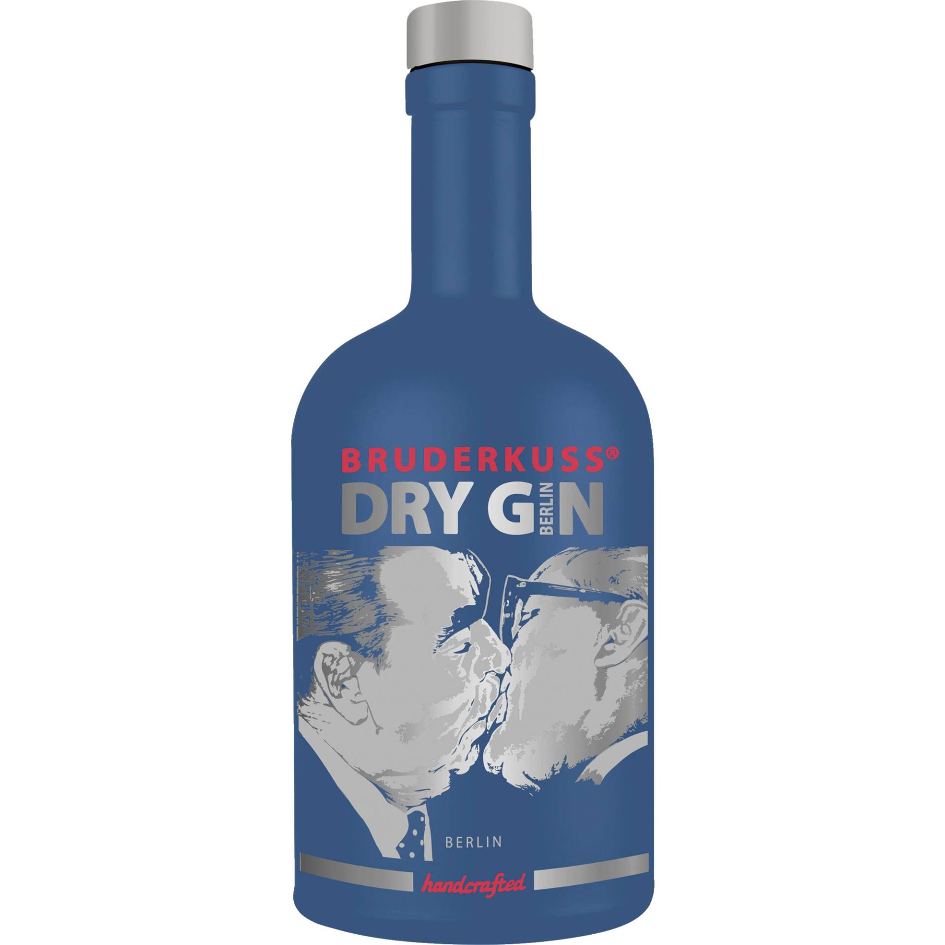 Bruderkuss Gin Blue Edition, 46% Vol, 0,5L, Pfalz, Spirituosen von Grand Cru Select Distributionsgesellschaft mbH,53227,Bonn,Deutschland