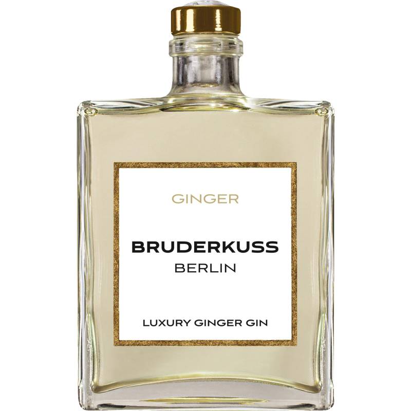 Bruderkuss Gin Luxury Ingwer, 41,5% Vol, 0,5L, Pfalz, Spirituosen von Grand Cru Select Distributionsgesellschaft mbH,53227,Bonn,Deutschland