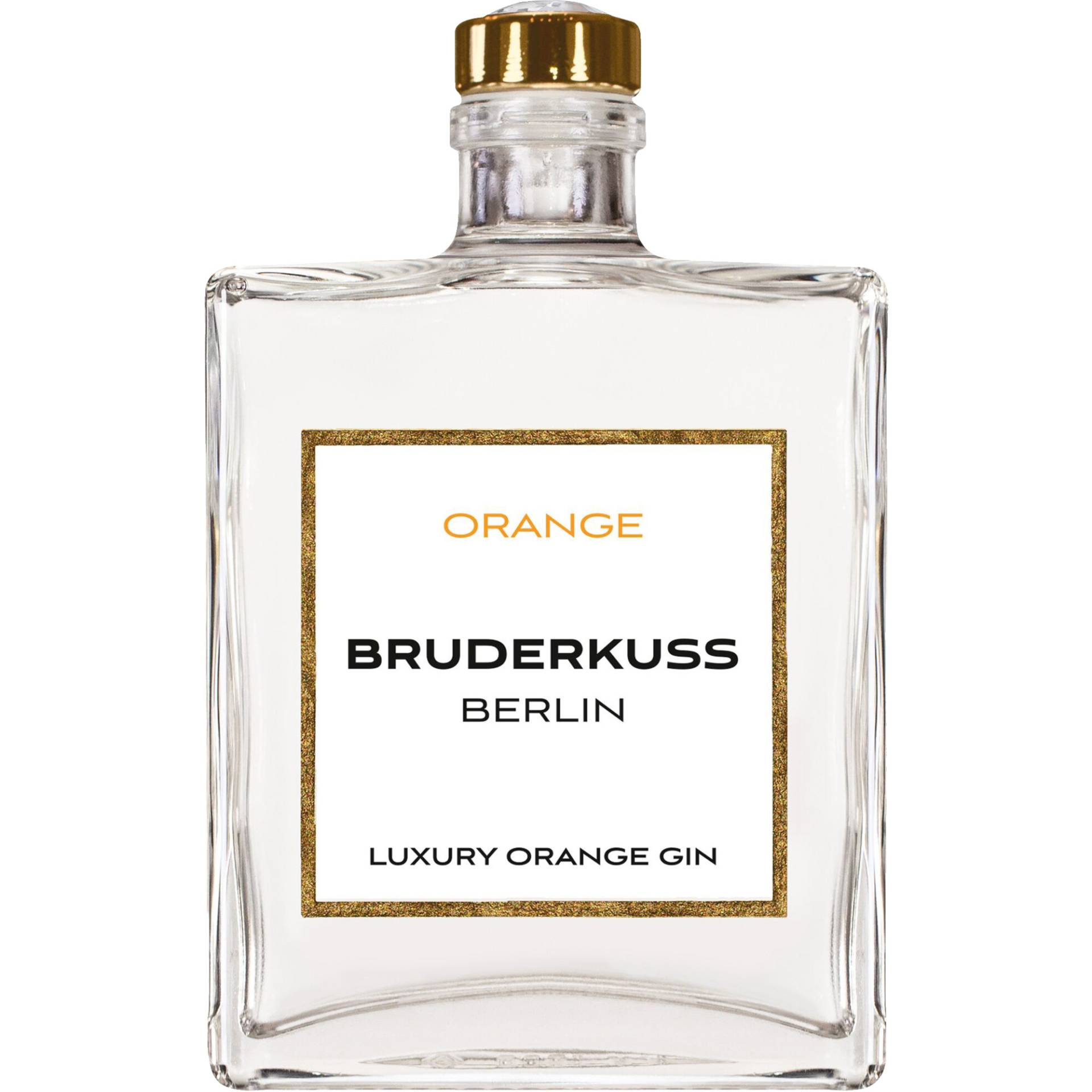 Bruderkuss Gin Luxury Orange, 41,5% Vol, 0,5L, Pfalz, Spirituosen von Grand Cru Select Distributionsgesellschaft mbH,53227,Bonn,Deutschland