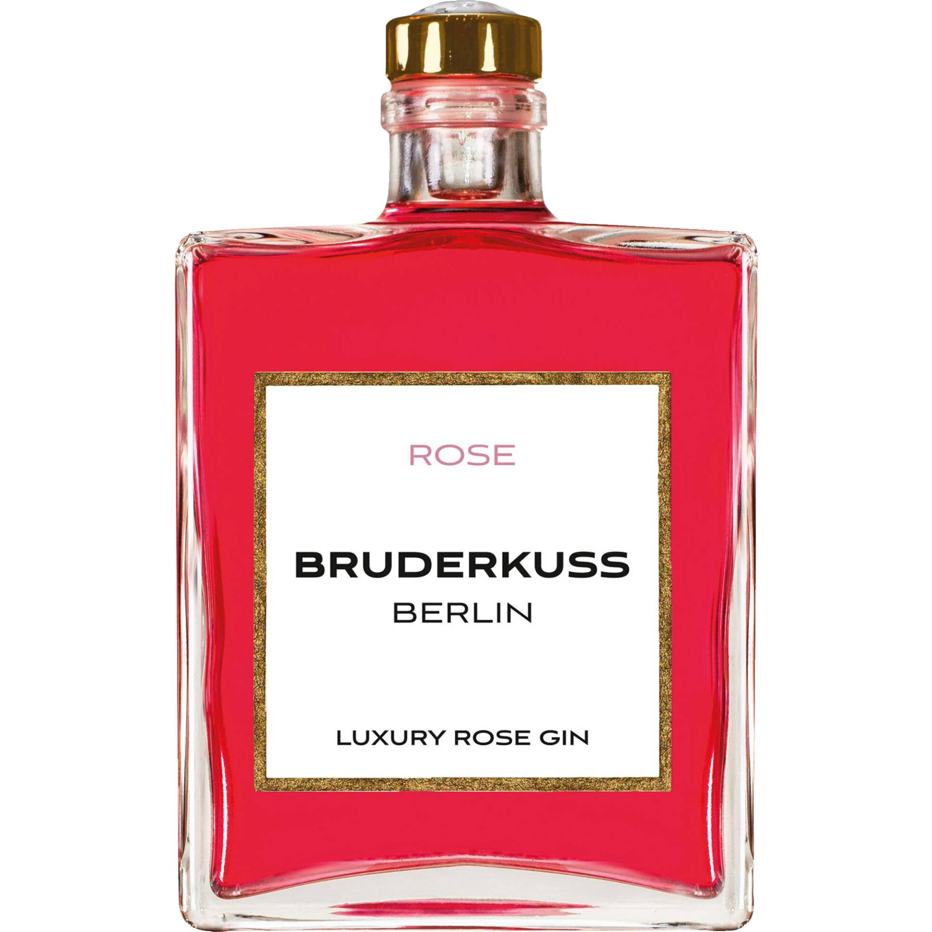 Bruderkuss Gin Luxury Rose, 41,5% Vol, 0,5L, Pfalz, Spirituosen von Grand Cru Select Distributionsgesellschaft mbH,53227,Bonn,Deutschland