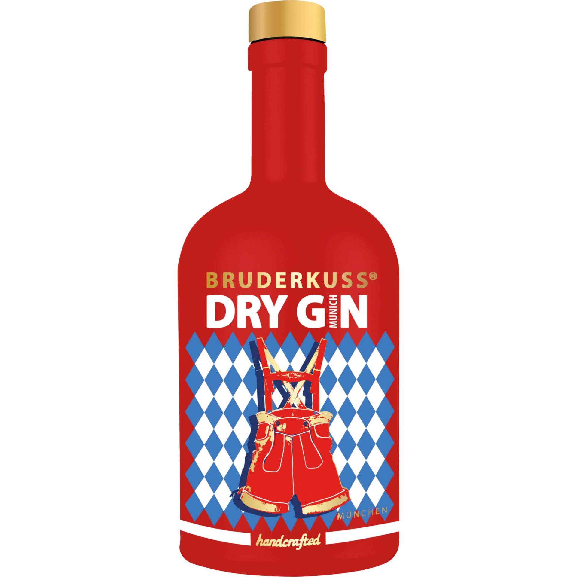 Bruderkuss Gin Munich Ediition, 46% Vol, 0,5L, Pfalz, Spirituosen von Grand Cru Select Distributionsgesellschaft mbH,53227,Bonn,Deutschland