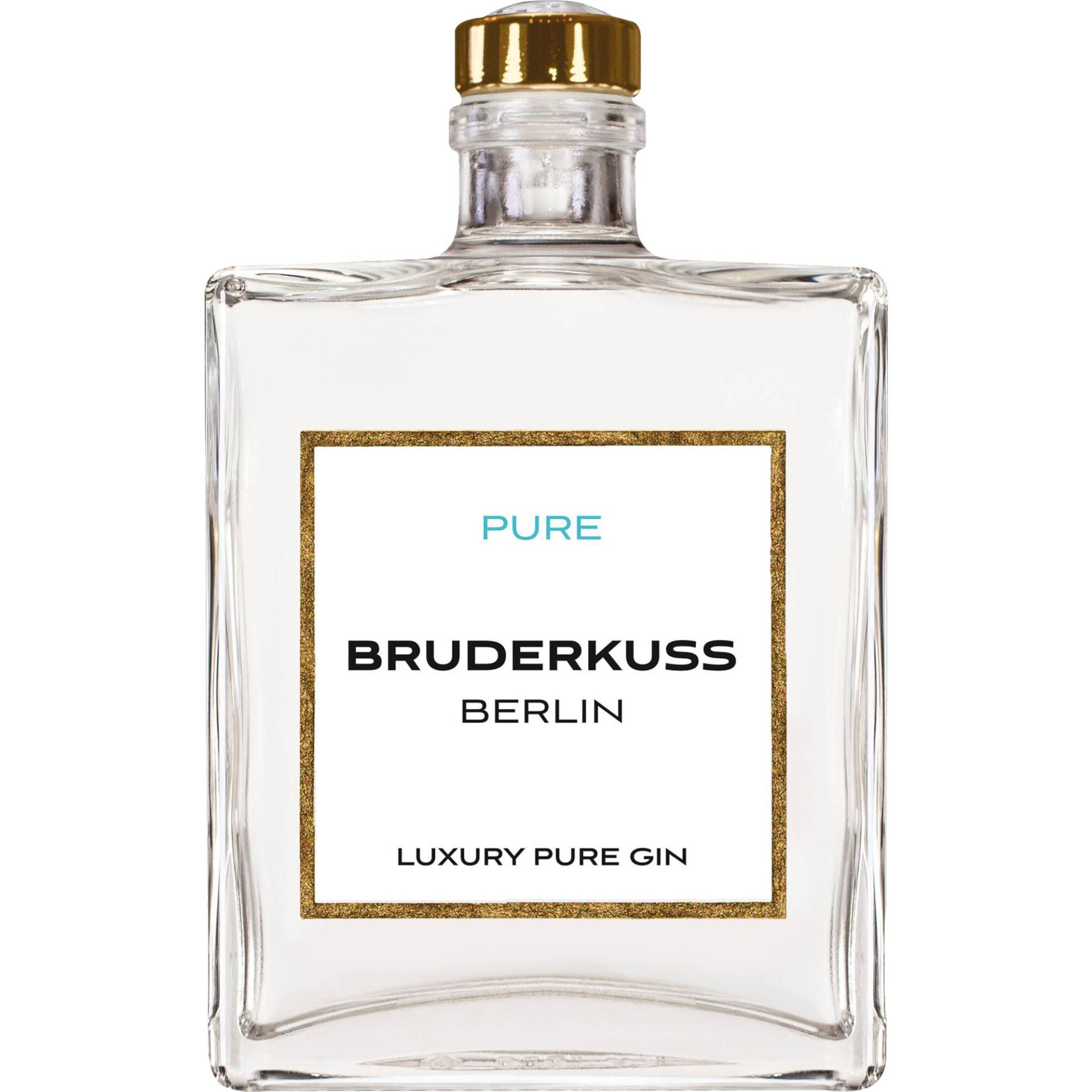 Bruderkuss Gin Pure Luxury, 41,5% Vol, 0,5L, Pfalz, Spirituosen von Grand Cru Select Distributionsgesellschaft mbH,53227,Bonn,Deutschland