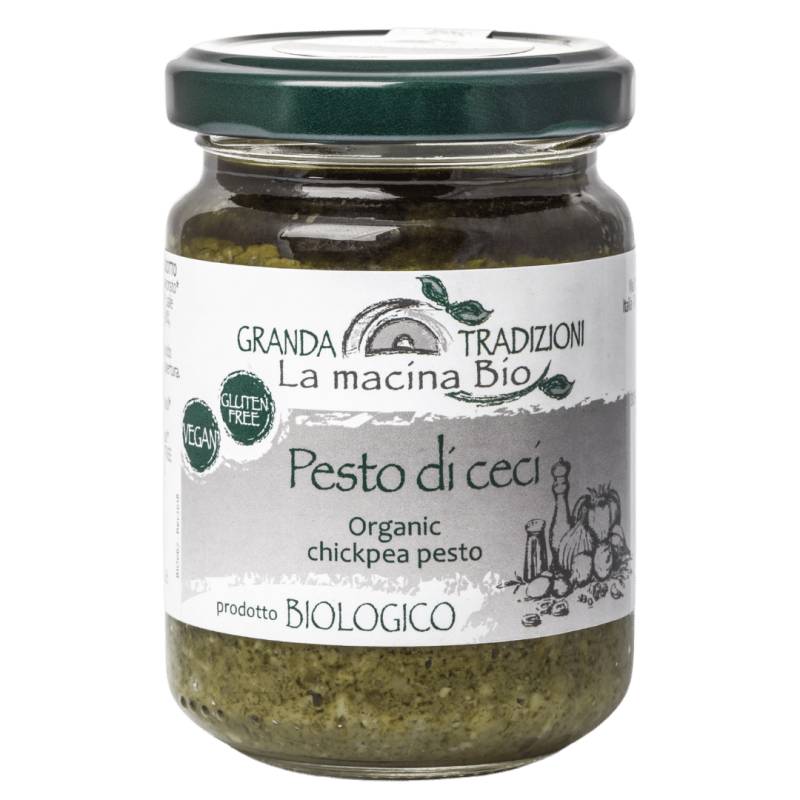 Bio Pesto mit Kichererbsen, 130 g von Granda Traditioni