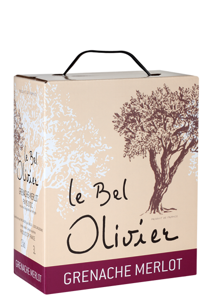 Le Bel Olivier Grenache & Merlot Bag-in-Box - 3,0 L - 2021 - Grands Vins du Saint Chinian - Französischer Rotwein von Grands Vins du Saint Chinian