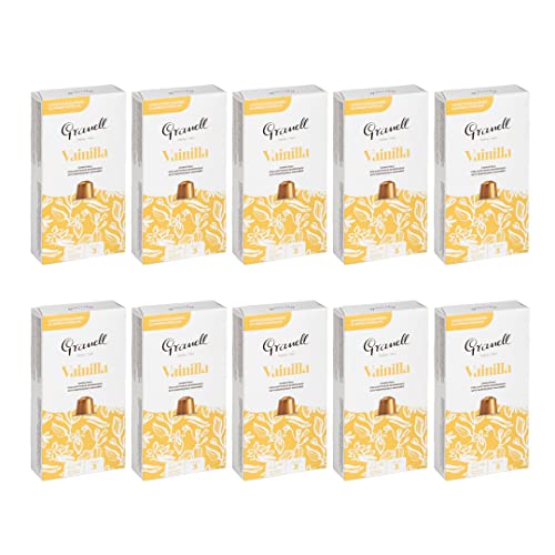 Granell Cafés · 1940 - Flavored - Vanille Aromatisierter Espresso | Kaffeekapseln 100% Arabica Kaffee - 100 Aluminium Kaffee Kapseln von Granell Cafés · 1940