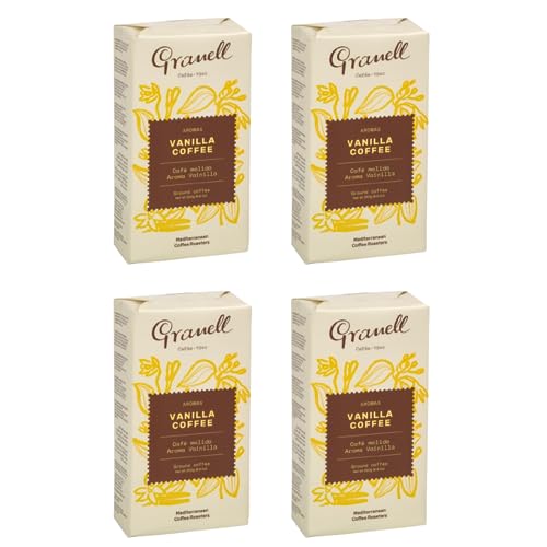 Granell Cafes-1940 - Gemahlener Vanille Kaffee Pack| 100% Arabica Kaffee Vanille - 4 Packungen x 250 g von Granell Cafes-1940