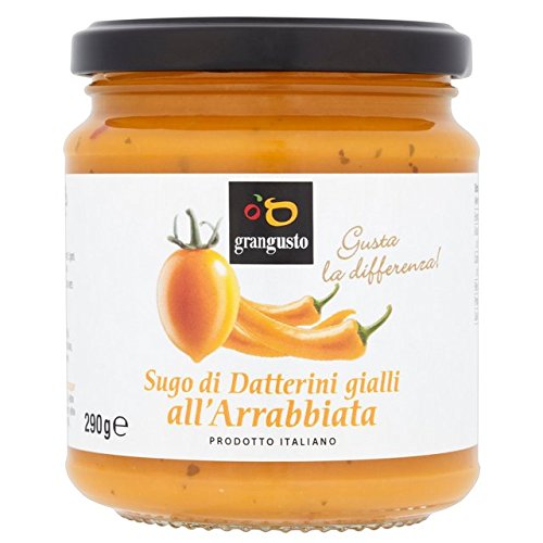Grangusto Yellow Tomato Datterino einrühren Pasta Sauce mit Paprika-Pfeffer 290g von Grangusto