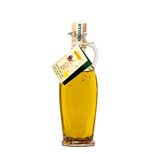 Scharfes Chili Öl, 100% italienisches Bio Olivenöl nativ extra, mit süd-italienischen Bio Peperoni. Echtes extra vergine aus Kampanien, 250ml Scharfes Chili Öl, 100% italienisches Bio Olivenöl nativ extra, mit süd-italienischen Bio Peperoni. Echtes extra vergine aus Kampanien, 250ml von Grani Alimentari