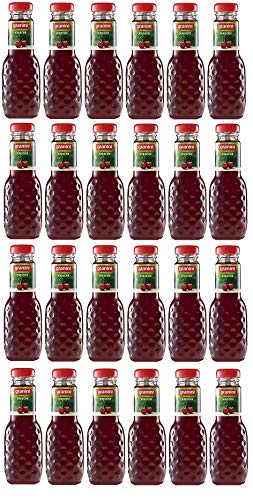 24 Flaschen a 200ml Granini Kirsch Fruchtgehalt 40% in MEHRWEG Pfand Glas Flaschen Kirschen Trinkgenuss von Granini