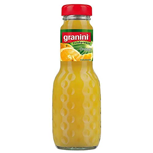 24 Flaschen a 200ml Granini Orangensaft in MEHRWEG Pfand Flaschen orange Trinkgenuss von Granini